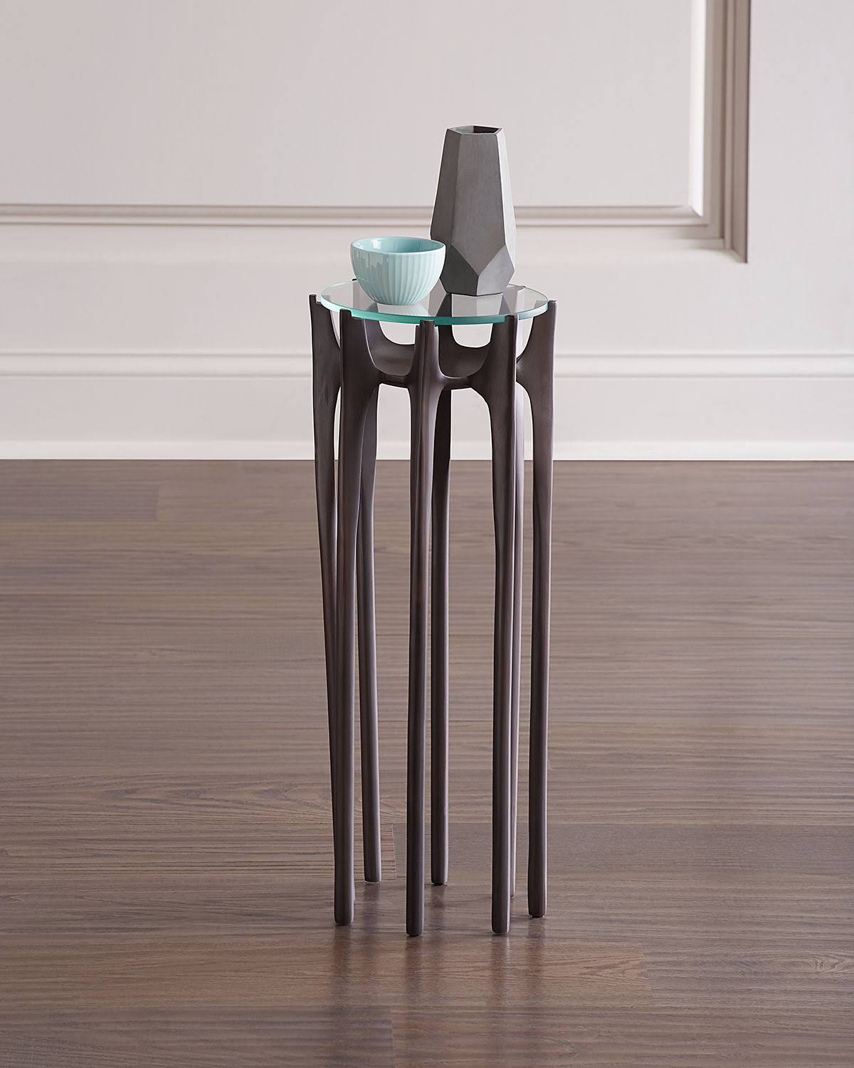 Global Views Aquilo Accent Table, Oil Rubbed Bronze