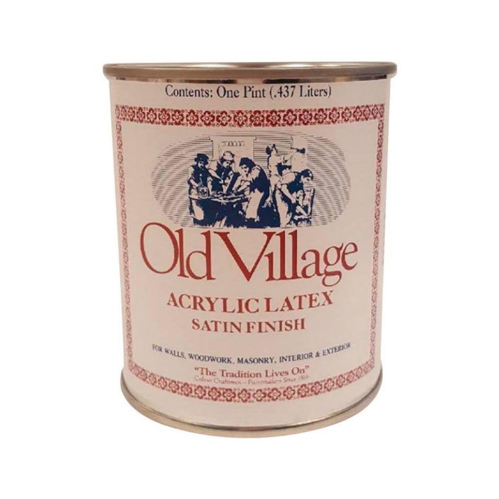 Old Village 1726PT Acrylic Latex Paint 1 PT - Black Satin