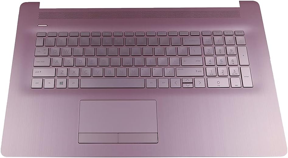 Laptop Tranquil Pink Backlit US English Keyboard Palmrest Touchpad Assembly L28089-001 for HP 17-by 17-CA 17T-by 17Z-CA Series