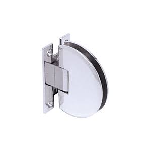 CRL Polished Chrome Classique 037 Series Wall Mount Standard Back Plate HINGE, Silver