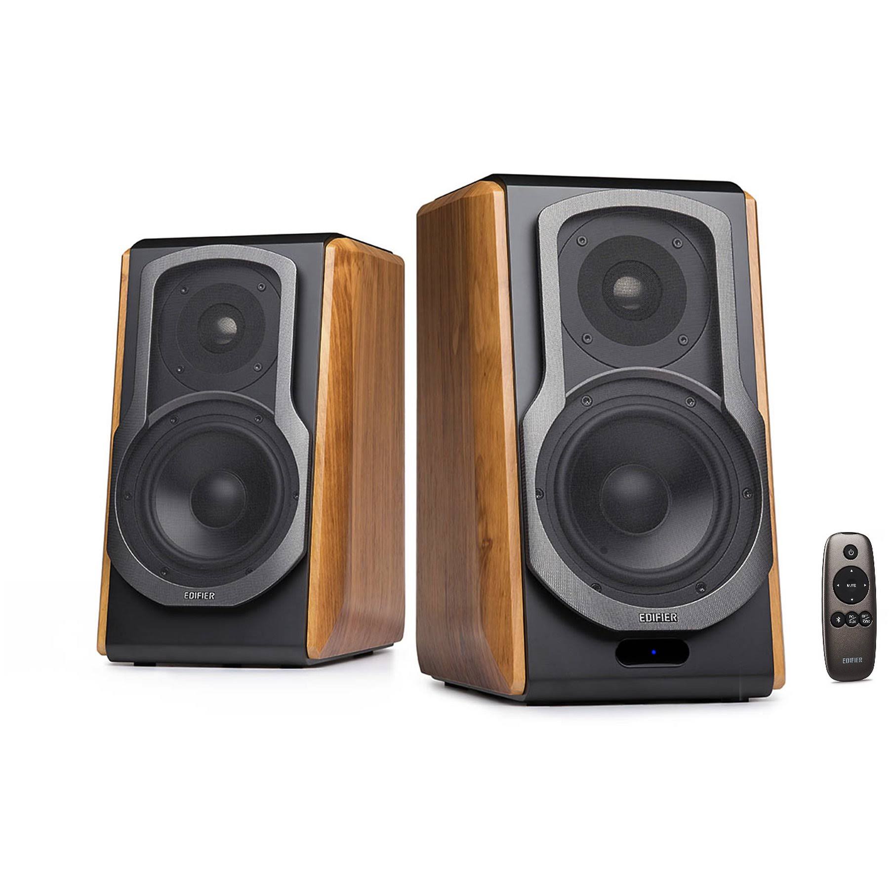 Edifier S1000DB 2-way Speakers - 120W RMS - Pair - Wireless - Wood/Black