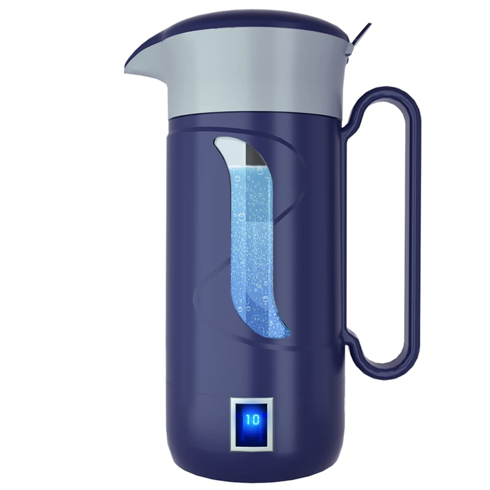 GOSOIT Hydrogen Water Generator Maker Machine Hydrogen Water Pitcher Ionize System with SPE & PEM Make Hydrogen Content to 800-1200 PPB (Green)