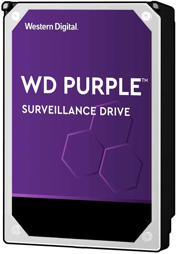 Western Digital 8TB WD Purple Surveillance Internal Hard Drive HDD - 7200 RPM, SATA 6 Gb/s, 256 MB Cache, 3.5
