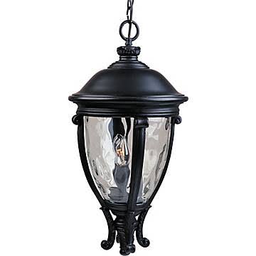 Maxim Lighting Camden VX 3 Light Outdoor Hanging Lantern; Black