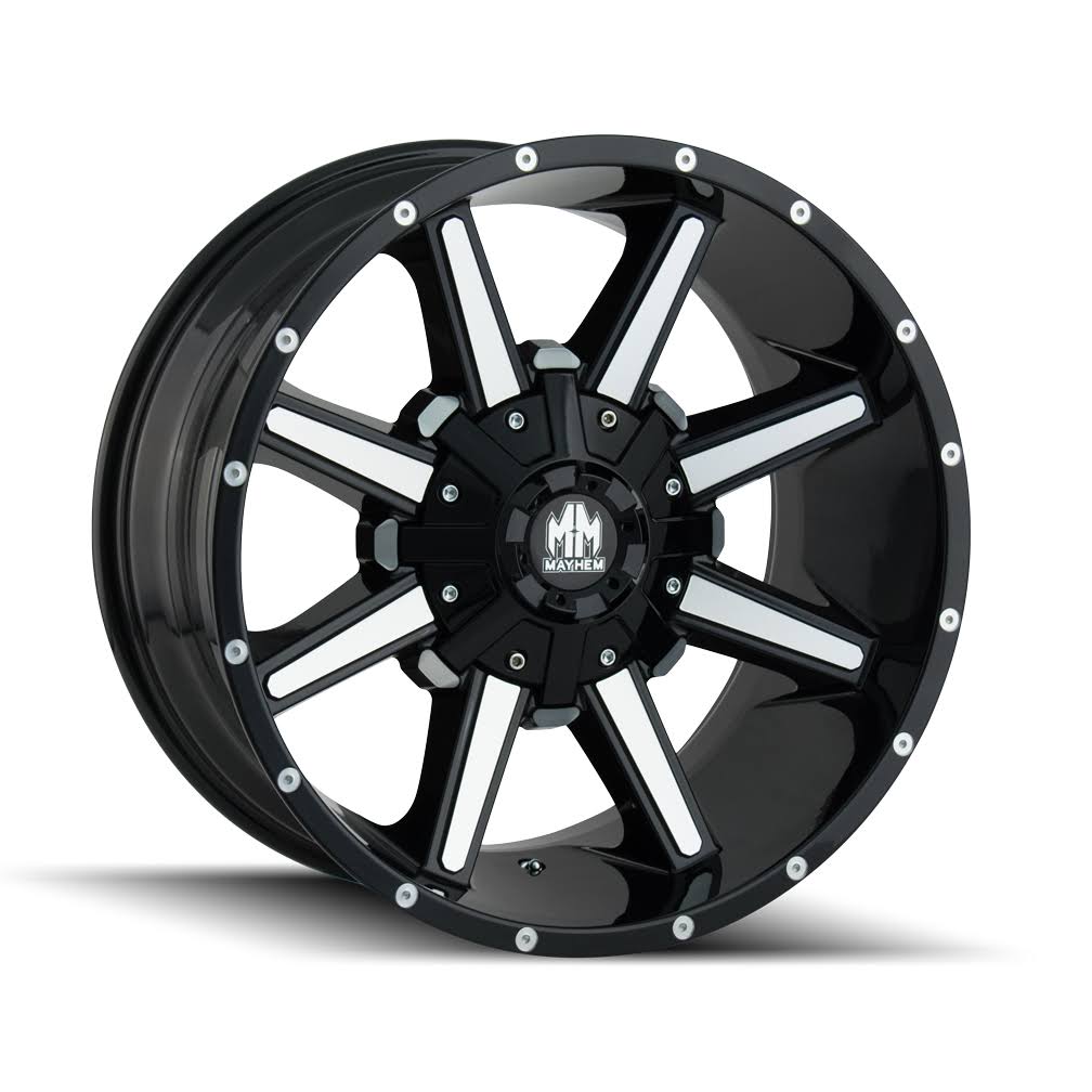 Mayhem Arsenal (8104) Gloss Black/Machined Face 20x9 6-135/6-139.7 18mm 106Mm