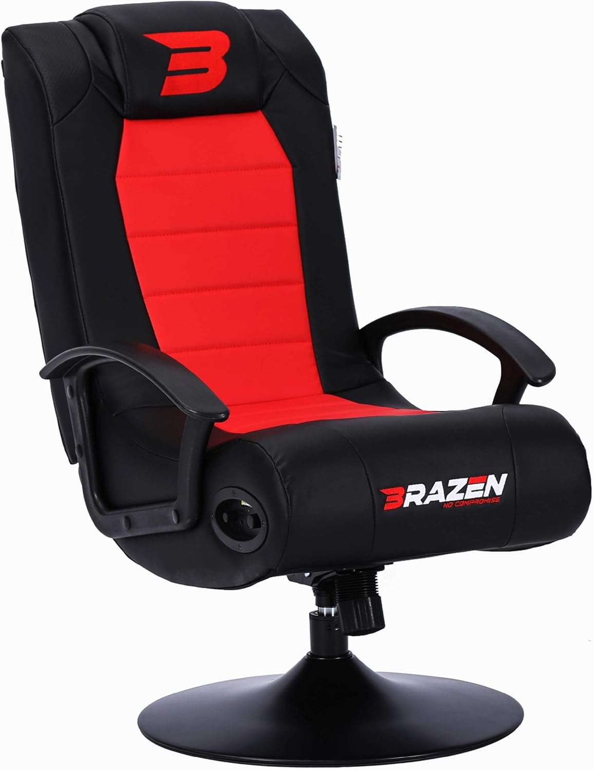 BraZen Stag 2.1 Bluetooth Surround Sound Gaming Chair - Red/Black