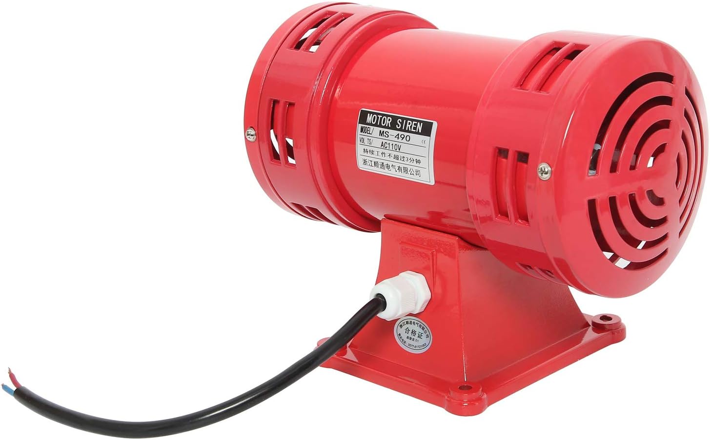 150db 110V 60HZ Industry Electric Motor Driven Siren Continuous Alarm Horn Pack of 2