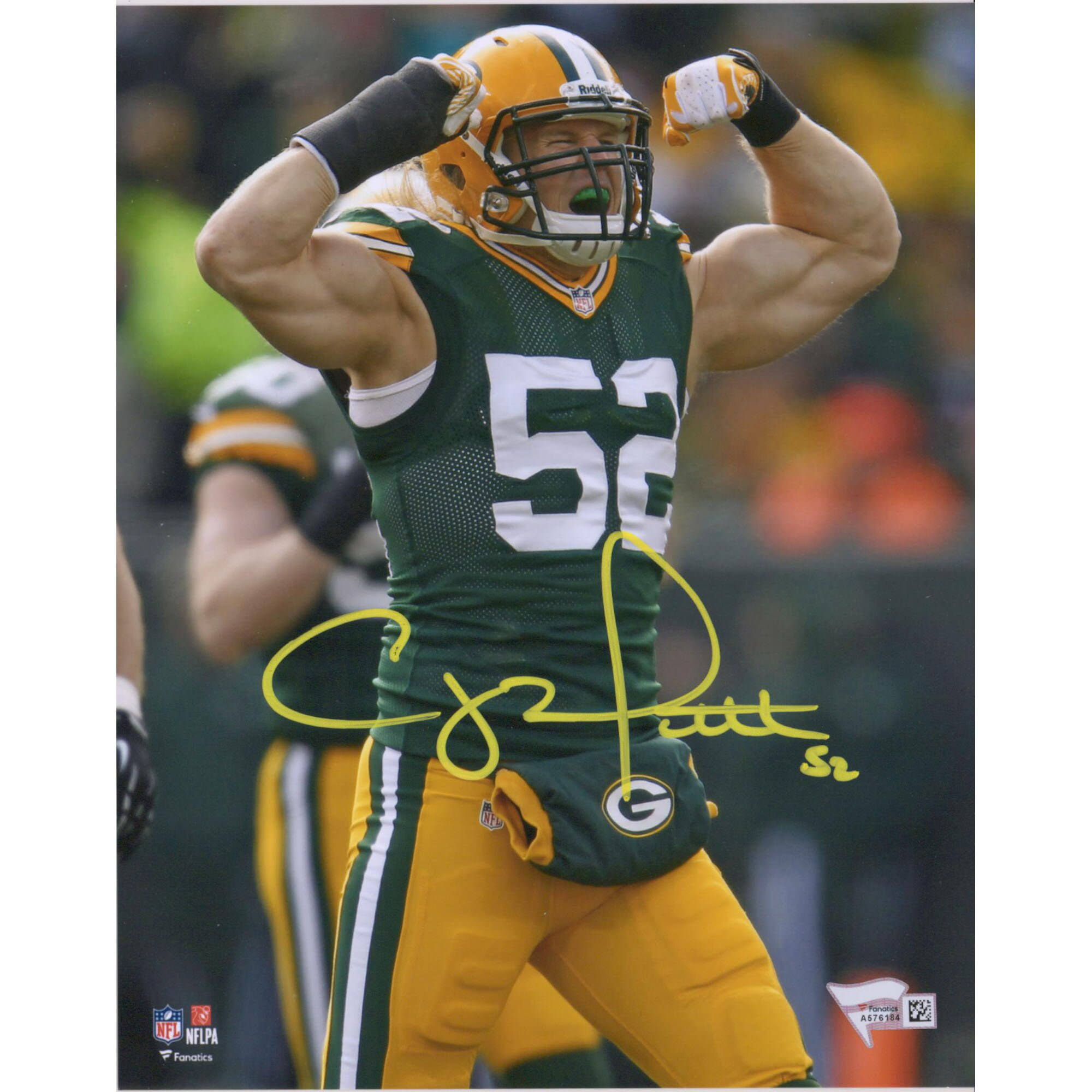 Fanatics Authentic Clay Matthews Green Bay Packers Autographed 8x22 x 10x22 Flex Photograph