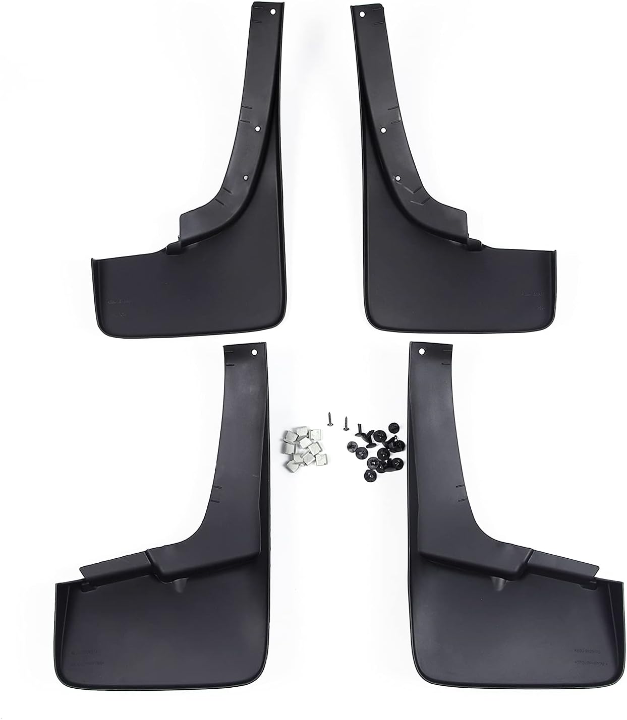 MP&PV Mud Flaps Compatible with Ford Ranger 2018-2021, Front & Rear 4 PCS Set Splash Guards Pack of 2