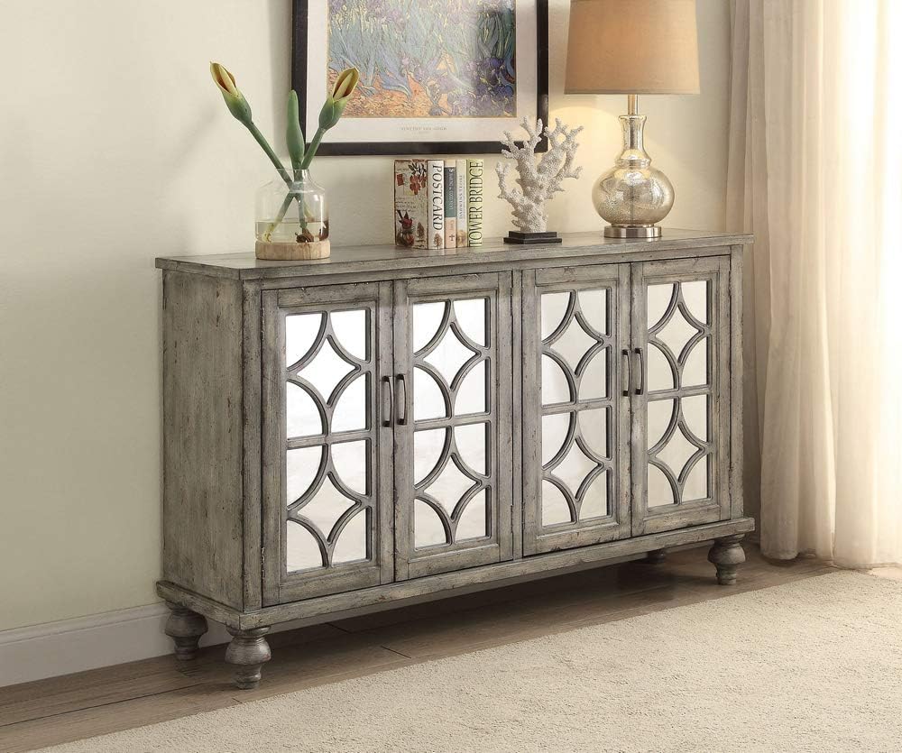 ACME Velika Weathered Gray Console Table