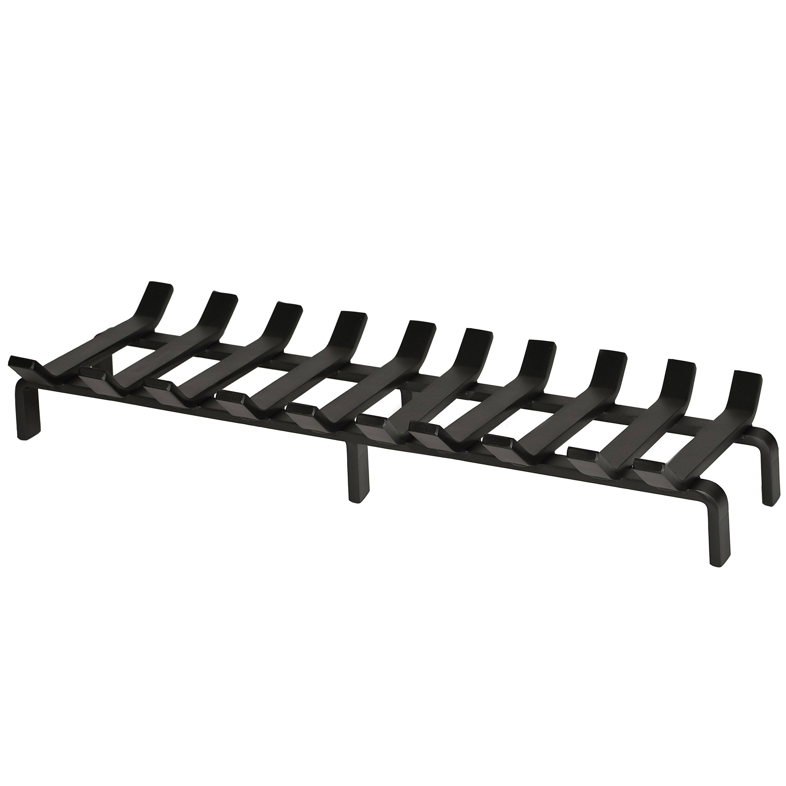 Heritage Products Heavy Duty 26 x 10 Steel Grate for Wood Stove u0026 Fireplace - Made in The USA