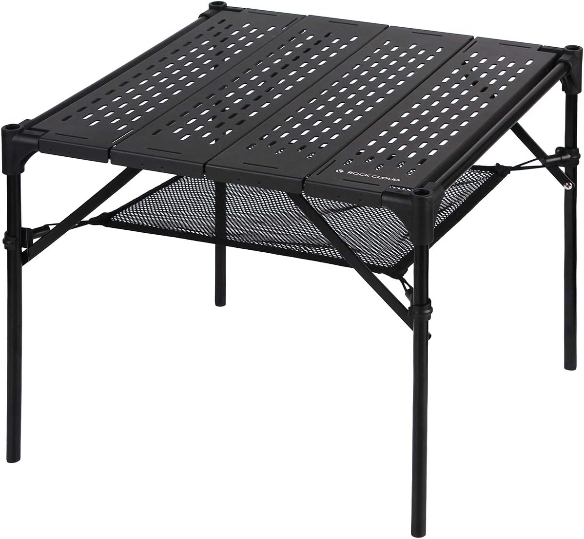 Rock Cloud Portable Camping Table Aluminum Folding Camp Table Lightweight Outdoor for Camping Hiking Picnic Backpacking, 28&rdquo; x 28&rdquo;