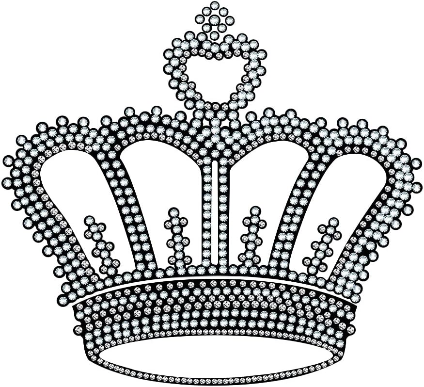 CarsCover King Crown Crystal Diamond Bling Rhinestone Black Car SUV Truck High Back Seat Covers