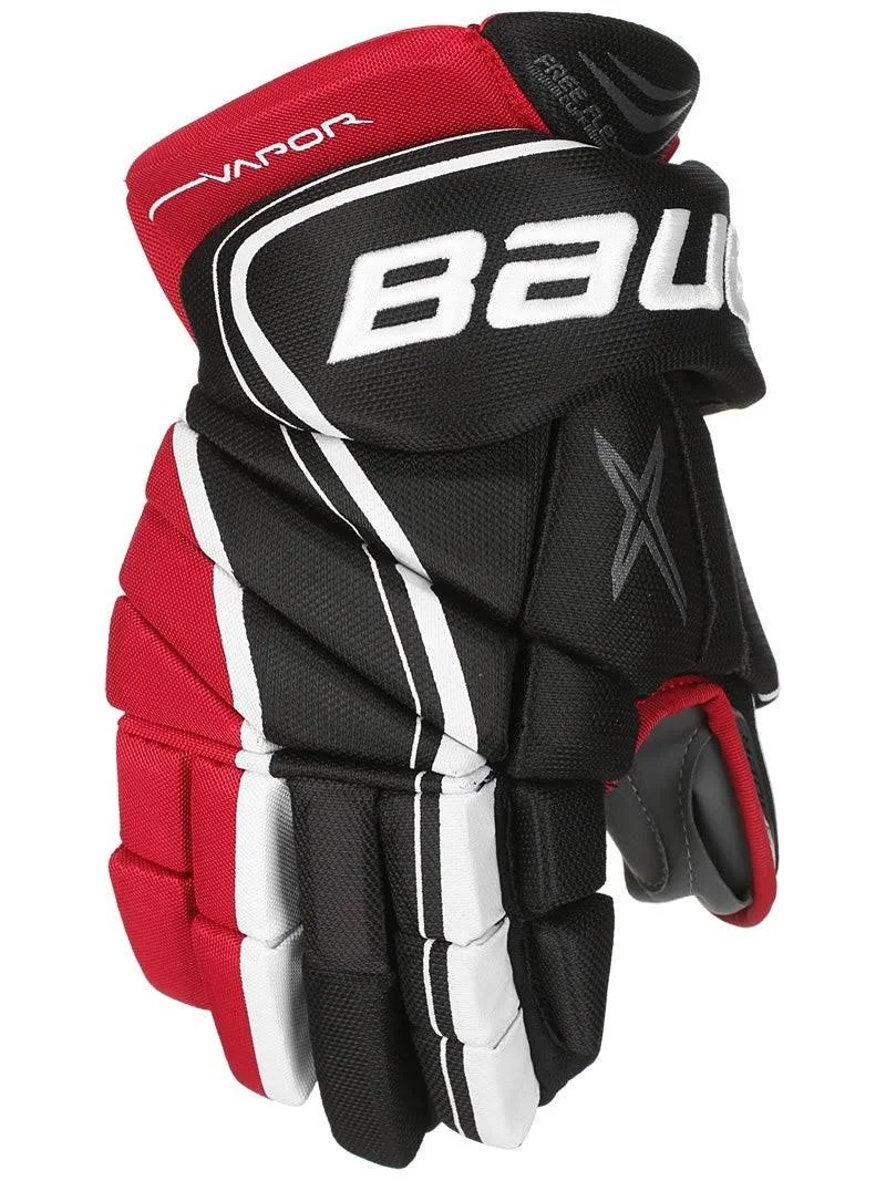 Bauer Vapor X900 Lite Hockey Gloves - Senior - Black/Red - 15.0x22