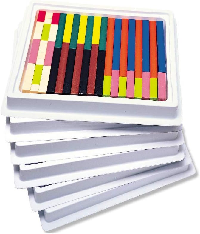 Learning Resources Cuisenaire Rods Multi-Pack: Plastic Rods, 6 Sets of 74