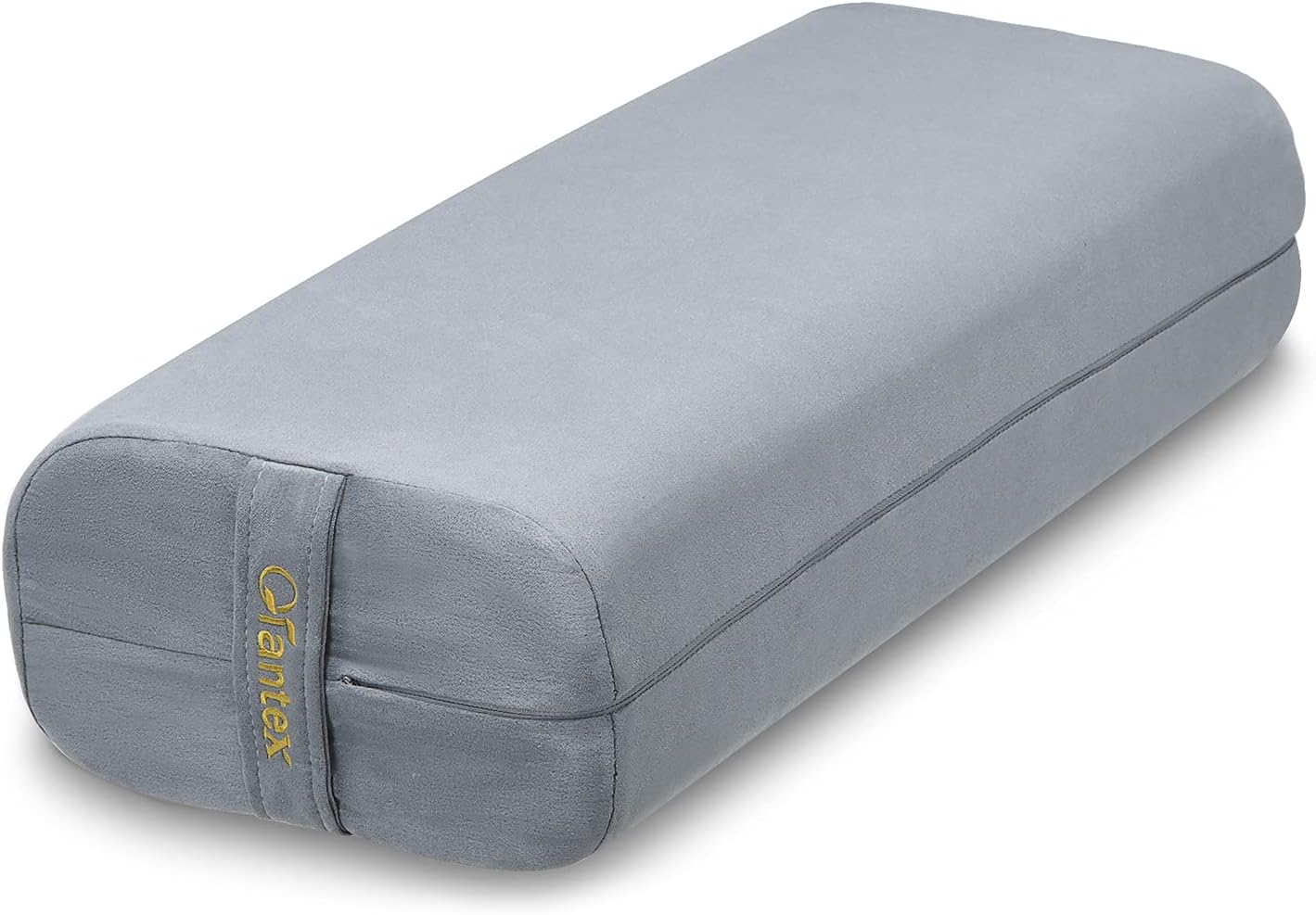 Giantex Yoga Bolster Pillow, with Carry Handle, Removable Machine Washable Soft Suede Pillowcase, Meditation Rectangular Yoga Pillow Perfect for Restorative Yoga