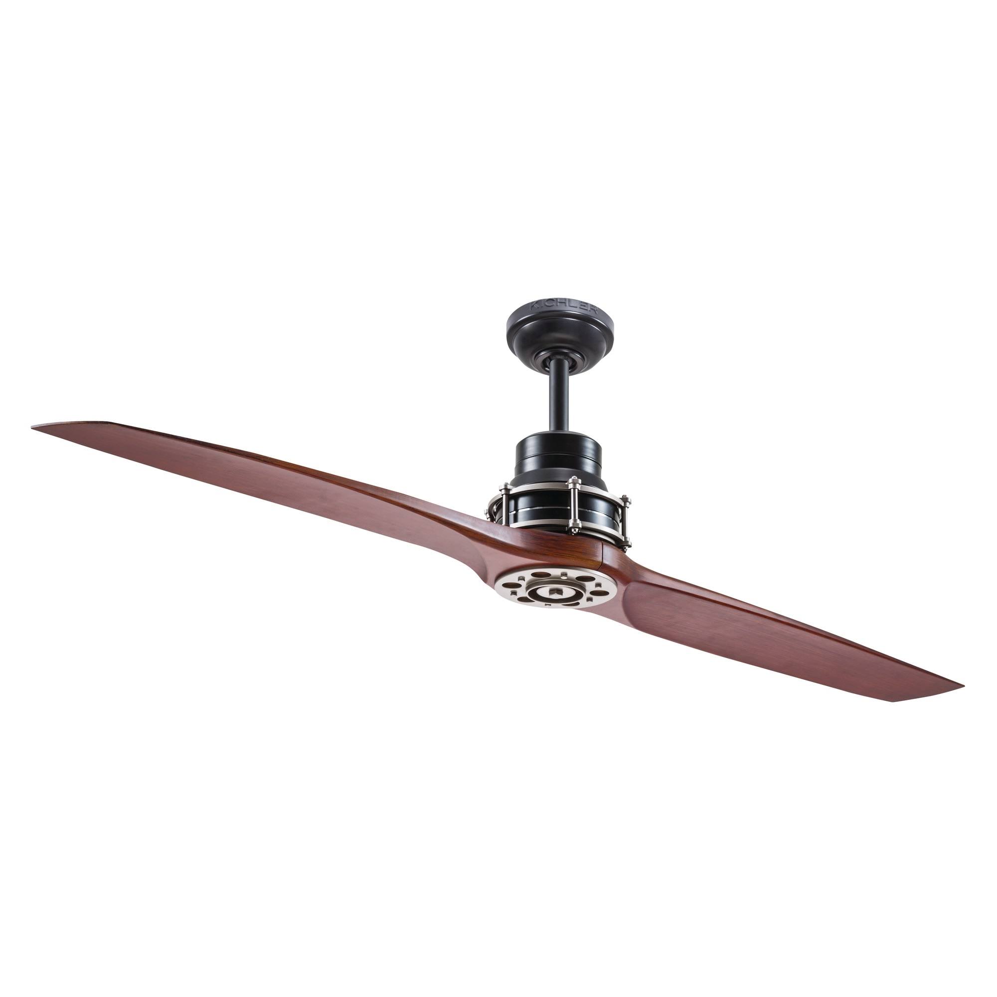 Kichler - 56x22 2 Blade Indoor Fan Satin Black with Remote