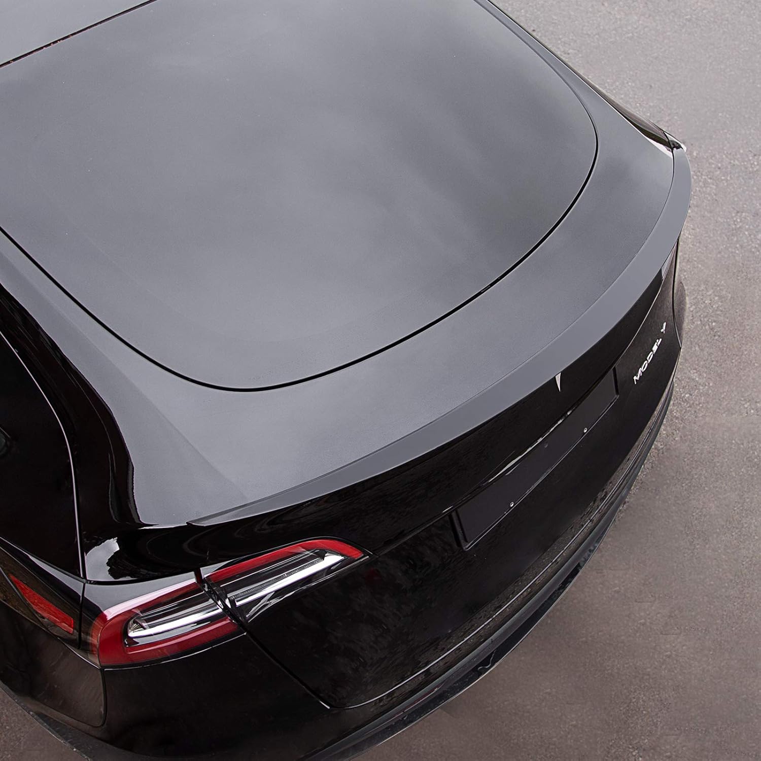 Fit Tesla Model Y Spoiler Wing Performance Car Rear Spoiler Trunk Lip Kit Tesla Model Y Accessories 2020 2021 2022(Glossy Carbon Fiber Pattern)
