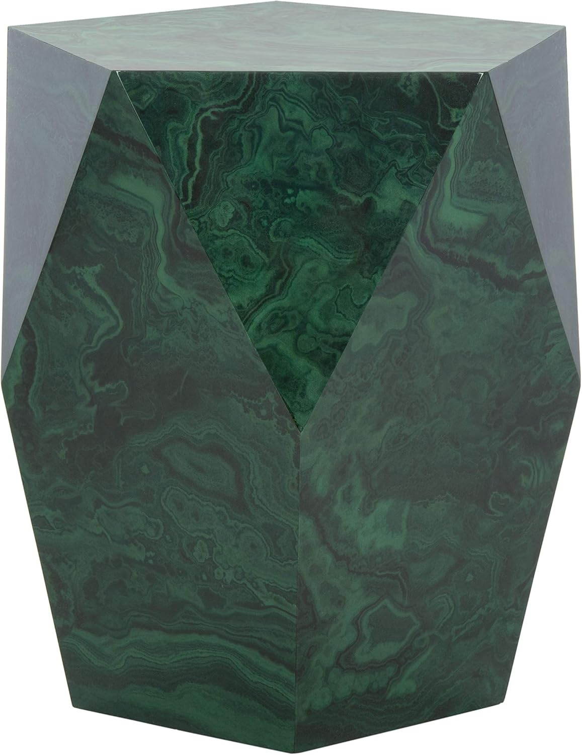 Safavieh Couture Home Venus Jade Malachite Pentagon End Table