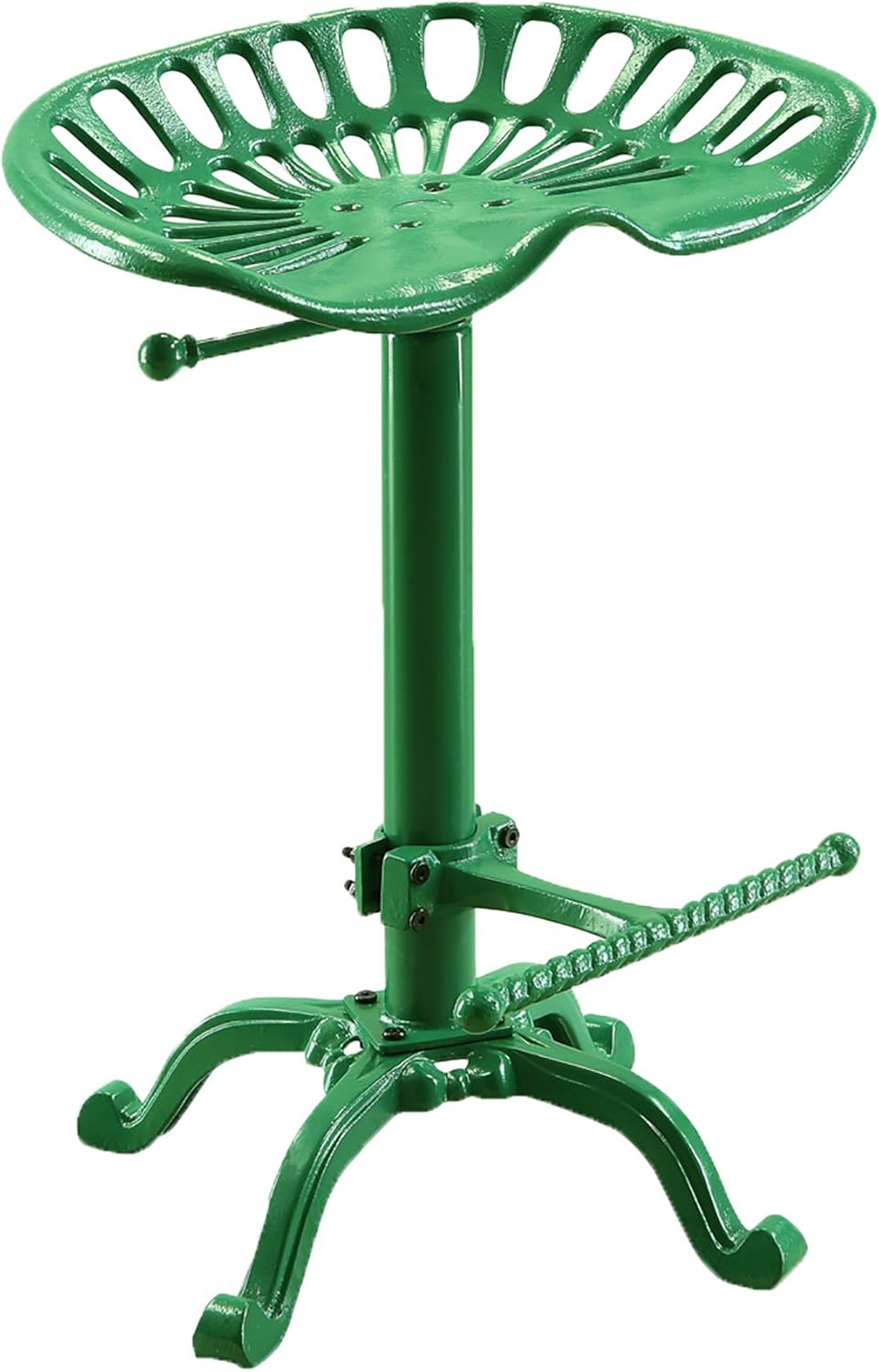 Cole Adjustable Tractor Seat Stool, Tractor Green