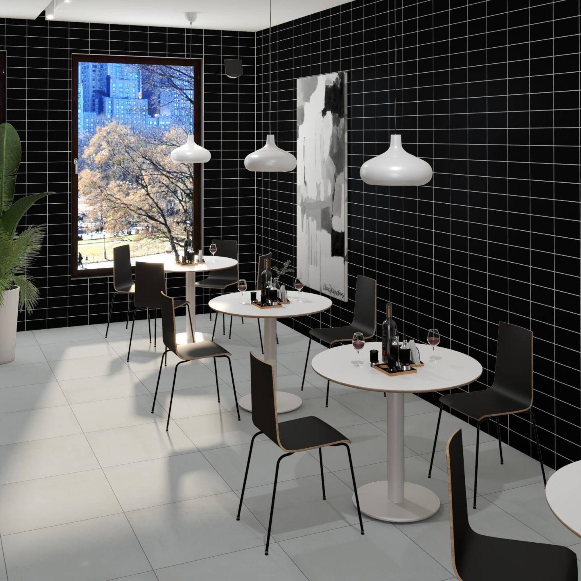 Color Beat Satin 4x22 x 8x22 Ceramic Subway Tile PIXL Color: Black