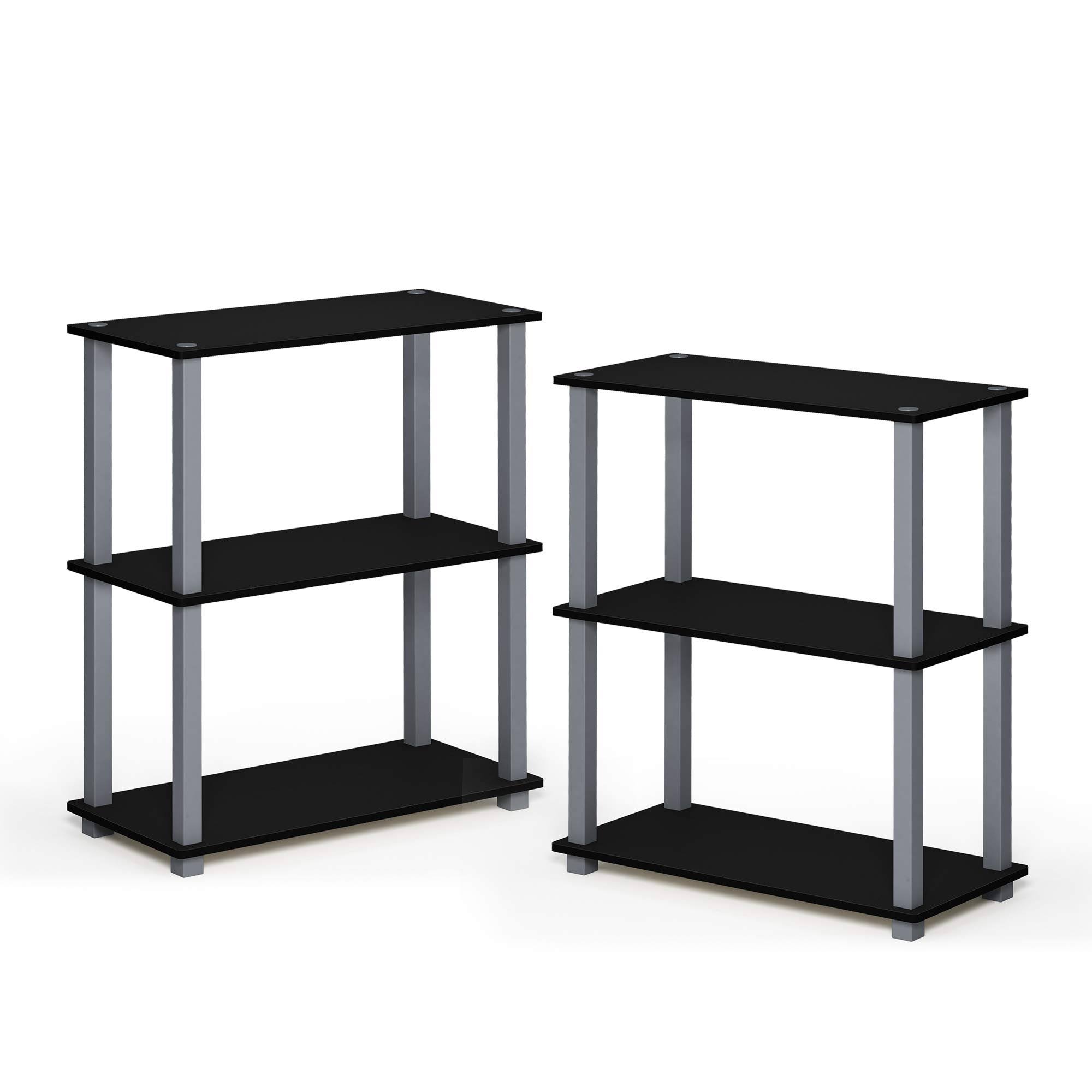 Furinno Turn-S-Tube 3-Tier Compact Multipurpose Shelf Display Rack Wit