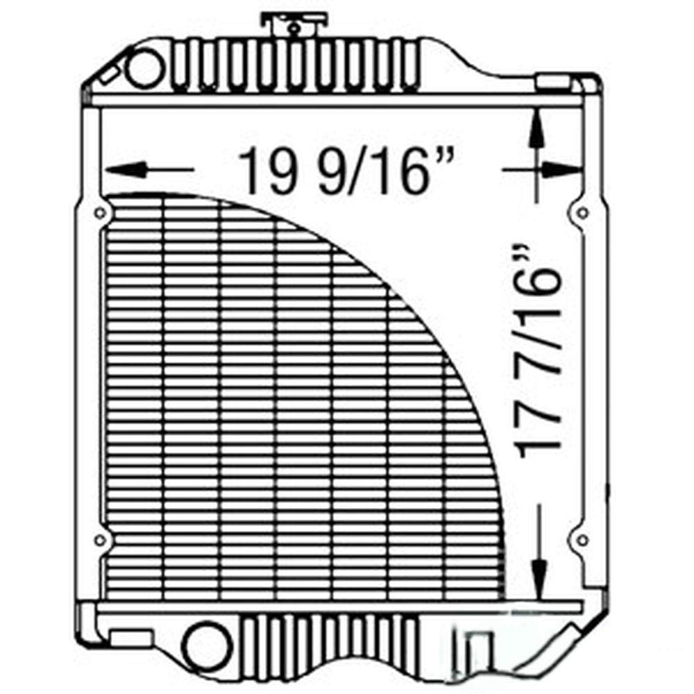 RE62841 New Radiator Fits John Deere Tractor 5500 5500N