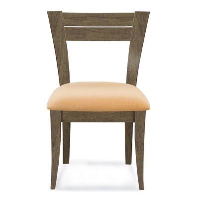 Saloom Furniture Skyline Ladder Back Side Chair Sunbrella Spectrum Dove/Rockport 34x22H x 20x22W x 20x22D