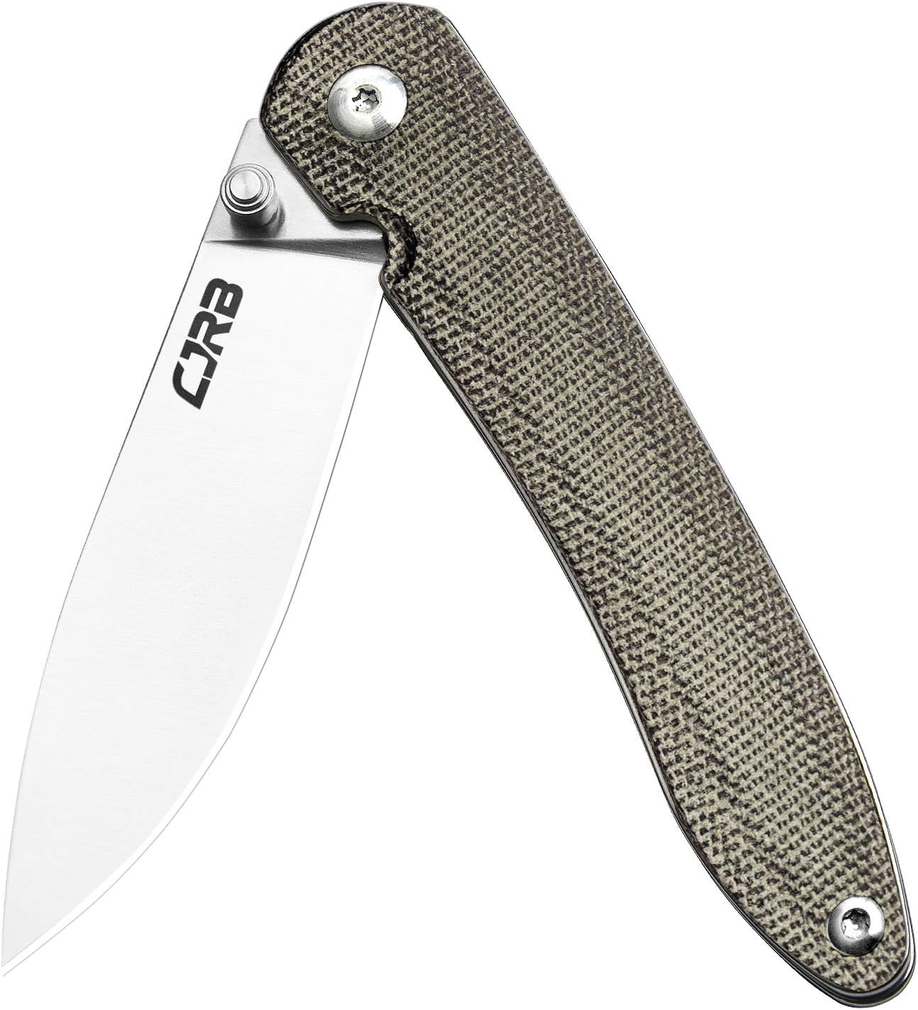 CJRB Folding Pocket Knife Ria(J1917), Small Tactical Knife with 0.1&rdquo; AR-RPM9 Blade and Micarta Handle for EDC Outdoor, Camping, Survival, Hunting, Fishing