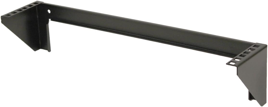 NavePoint 2U 19 Inch Vertical Wall Mount Rack Wall Mountable Server Rack w/Hardware Black