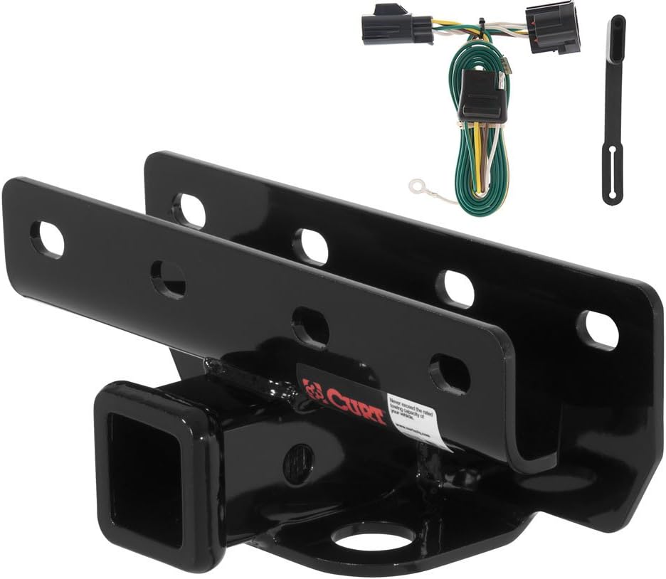 Curt 13432-55124 Trailer Hitch and Wiring Package