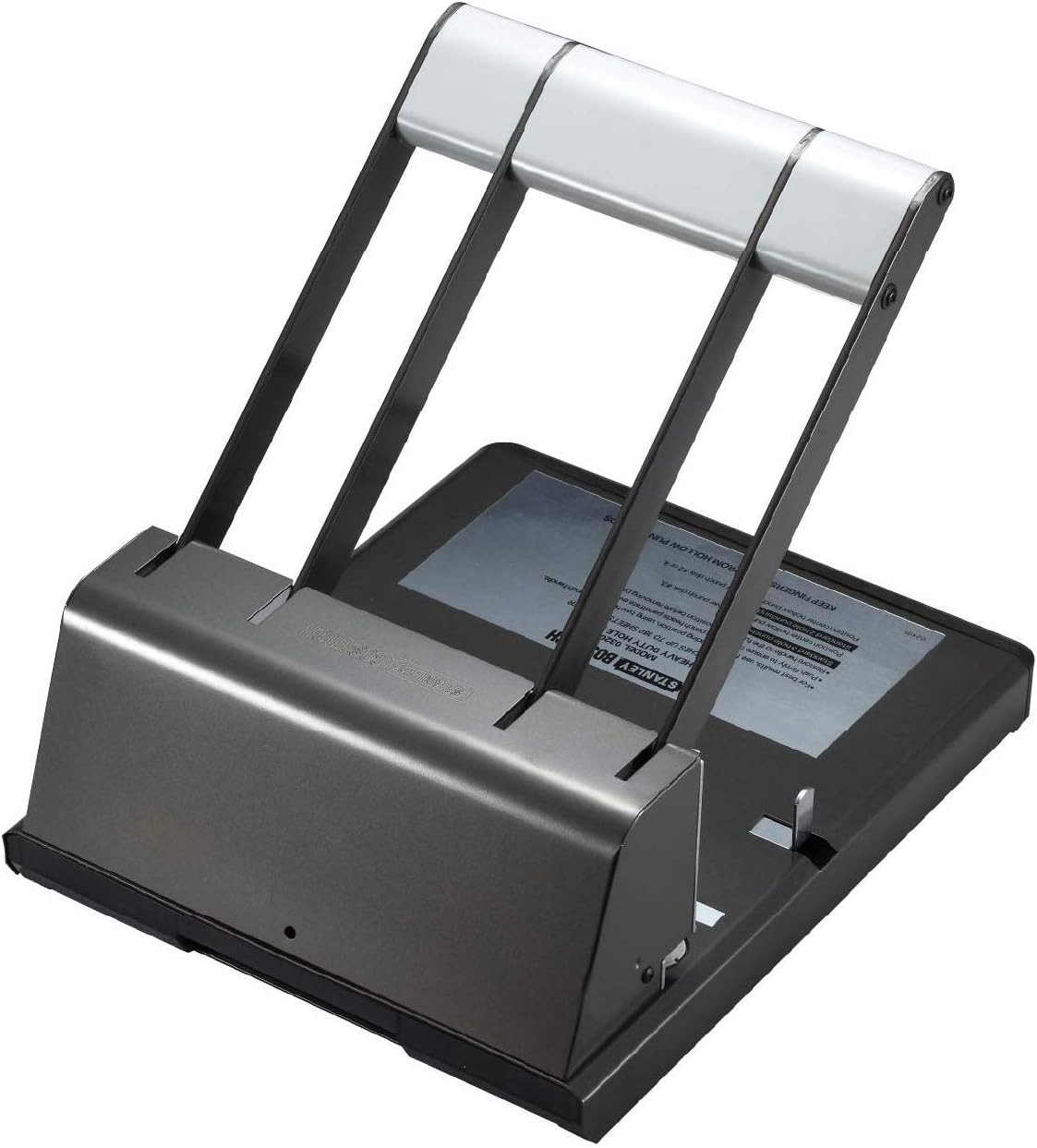 Bostitch Antimicrobial Xtreme Duty Adjustable 2-3 Hole Punch, 160 Sheets, Silver/Black (03200)