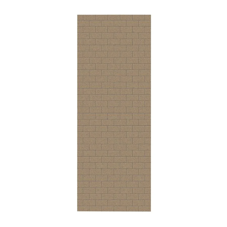 Swan Solid Surface 36-in x 96-in Shower Wall Panel in Barley