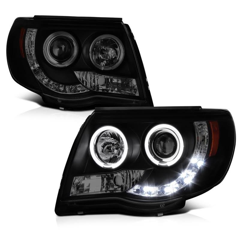 2005 Toyota Tacoma Spyder Halo LED Projector Headlights - 5078650