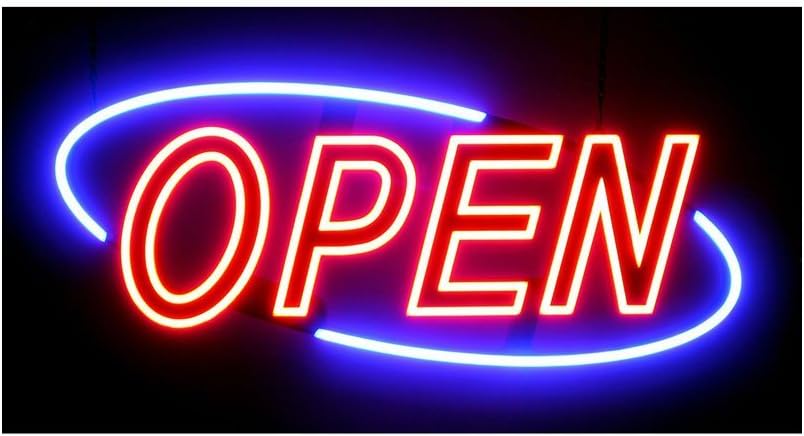 Optiva Ultra Bright LED OPEN Sign, 31.5” Pack of 2