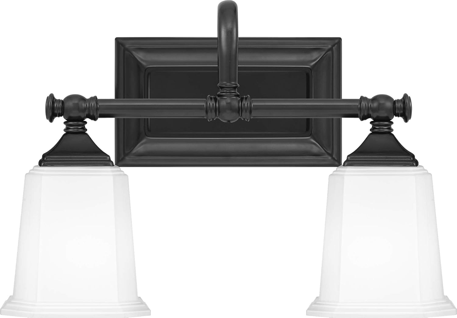 Quoizel NL8602EK Nicholas Mid Century Bath Vanity Wall Lighting, 2-Light, 200 Watts, Earth Black (10