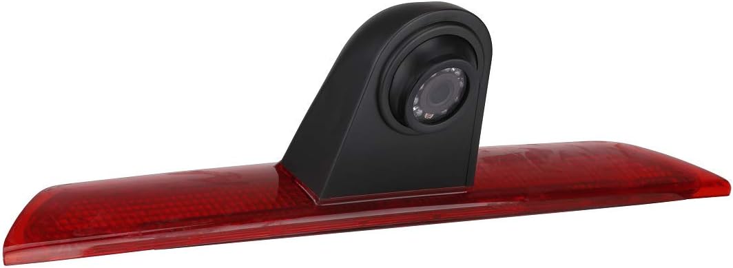 Misayaee Car Third Roof Top Mount Brake Lamp Camera Brake Light HD Rear View Backup Parking Camera for Transporter Transit F150/F250/F350 Transit Transporter Truck Vans 2014-2019