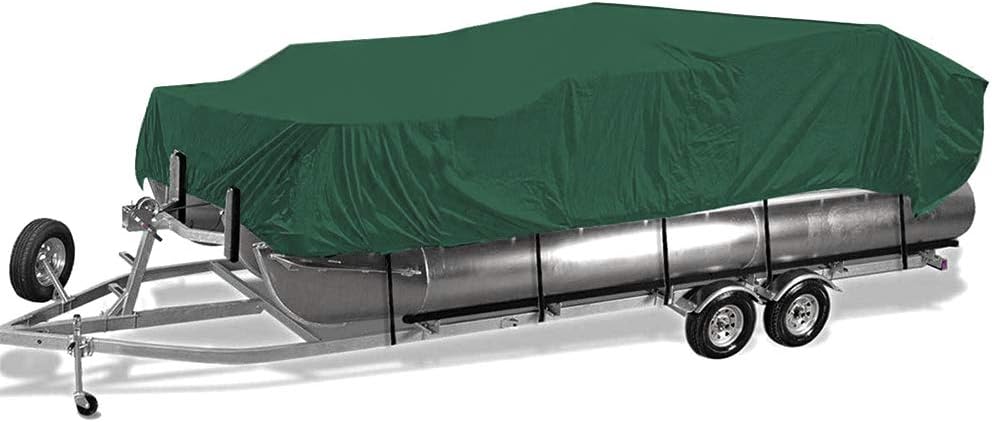 Konelia 21-24FT Pontoon Boat Cover UV Resistant Trailerable Covers Heavy Duty Boat Cover Rain Snow Dust Resistant Ultimate Durability Waterproof Pontoon Boat Cover Pack of 2