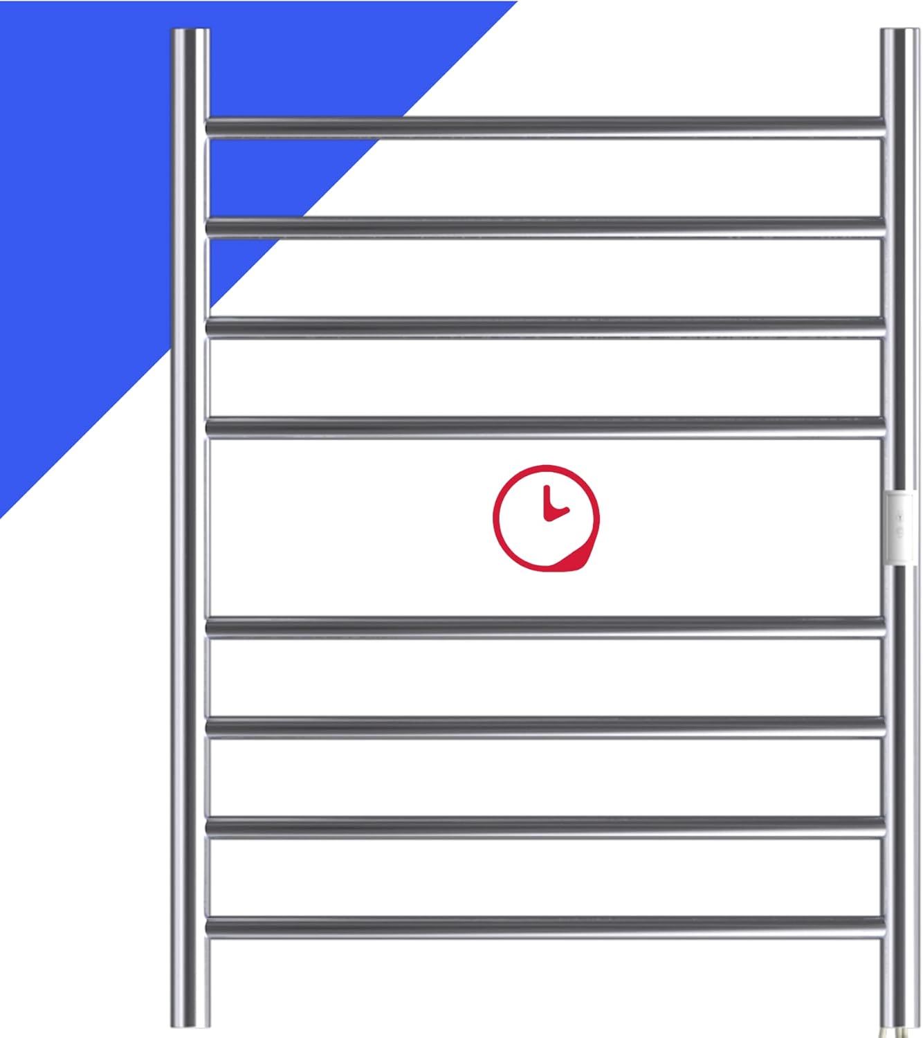 bbee.tech Heated Towel Rack, Towel Warmer with Timer, Wall Mounted hot Towel Warmer for Bathroom, Hardwired or Plug-in Models