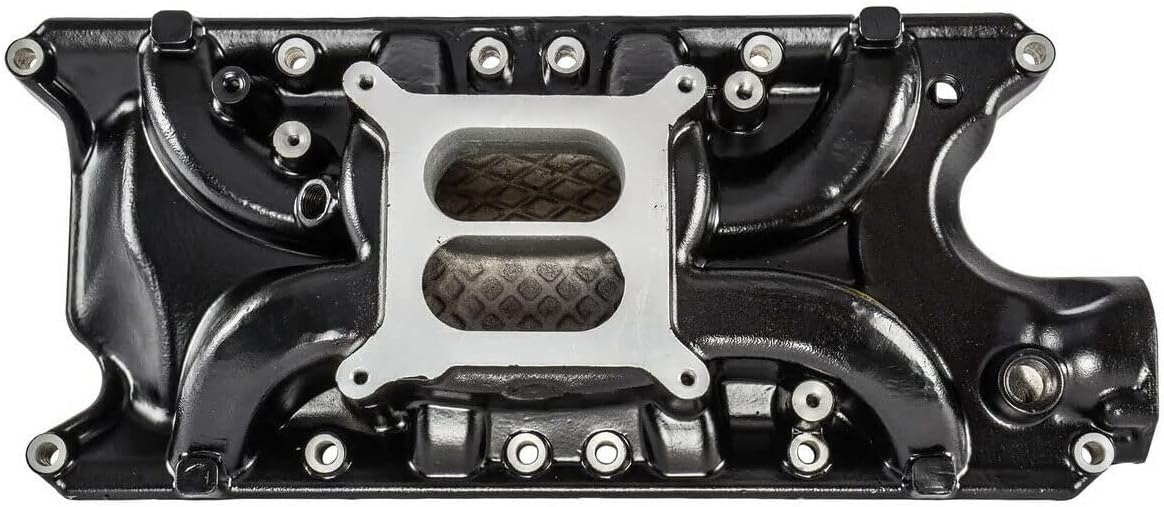Aluminum Intake Manifold Dual Plane for Ford Windsor Small Block Intake Manifold SBF 289 302 Black