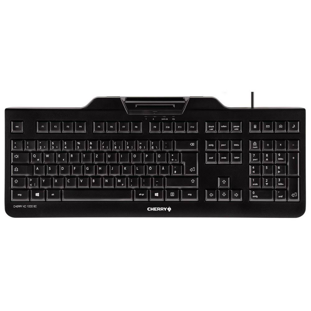 Cherry KC 1000 SC-Z Keyboard USB QWERTZ German Black