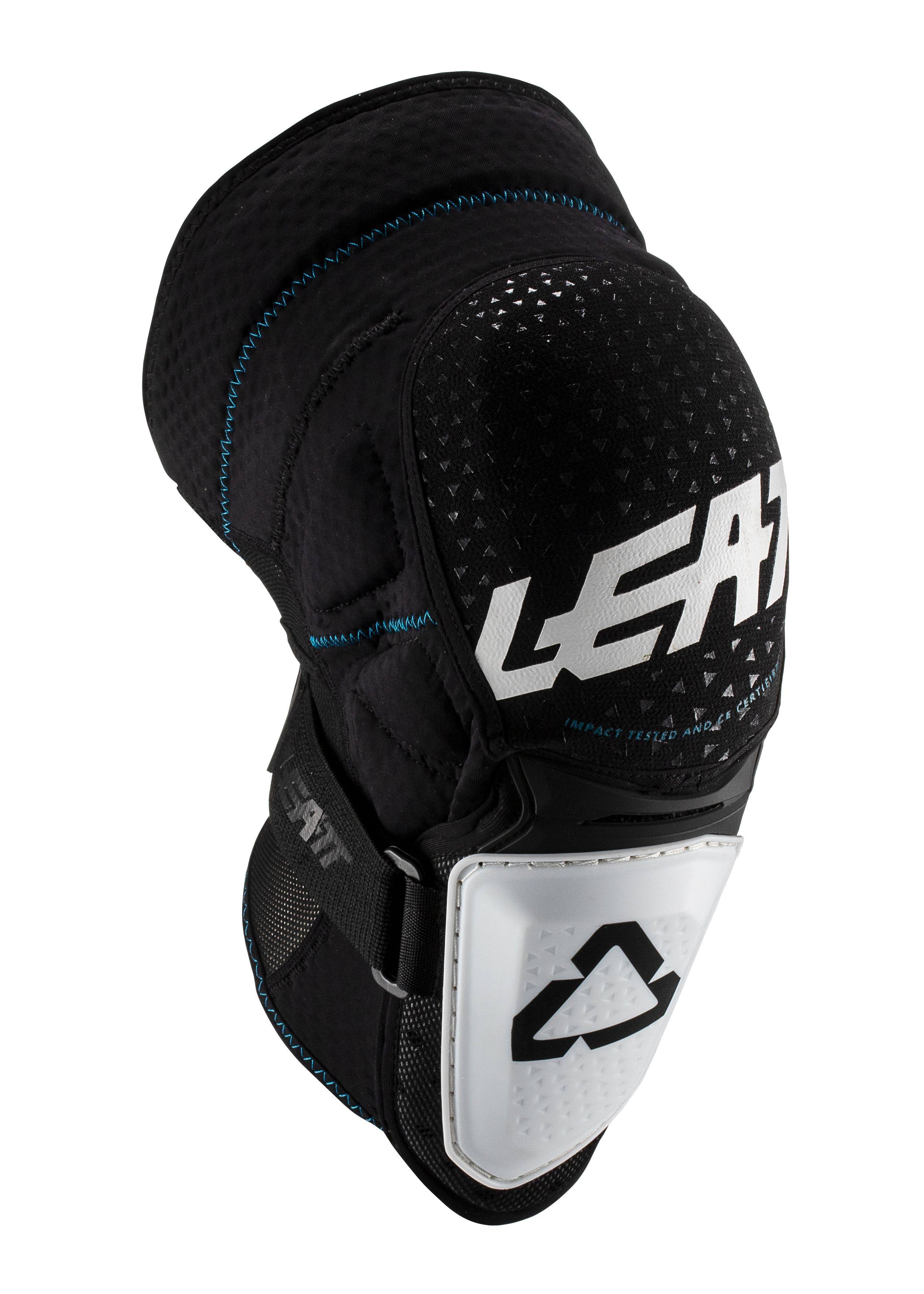 Leatt 3DF Hybrid Knee Guard White - Black Small/Medium