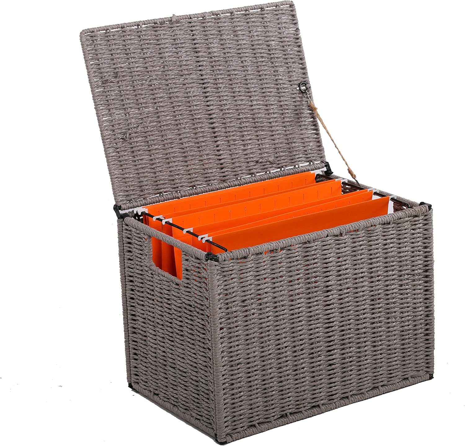 COZAYH PAPERTWIST FILE STORAGE BOX OFFICE STORAGE SUPPLIES, HOME STORAGE DÉCOR, LETTER/LEGAL SIZE HANGING CABINET (Duo Color) Pack of 2