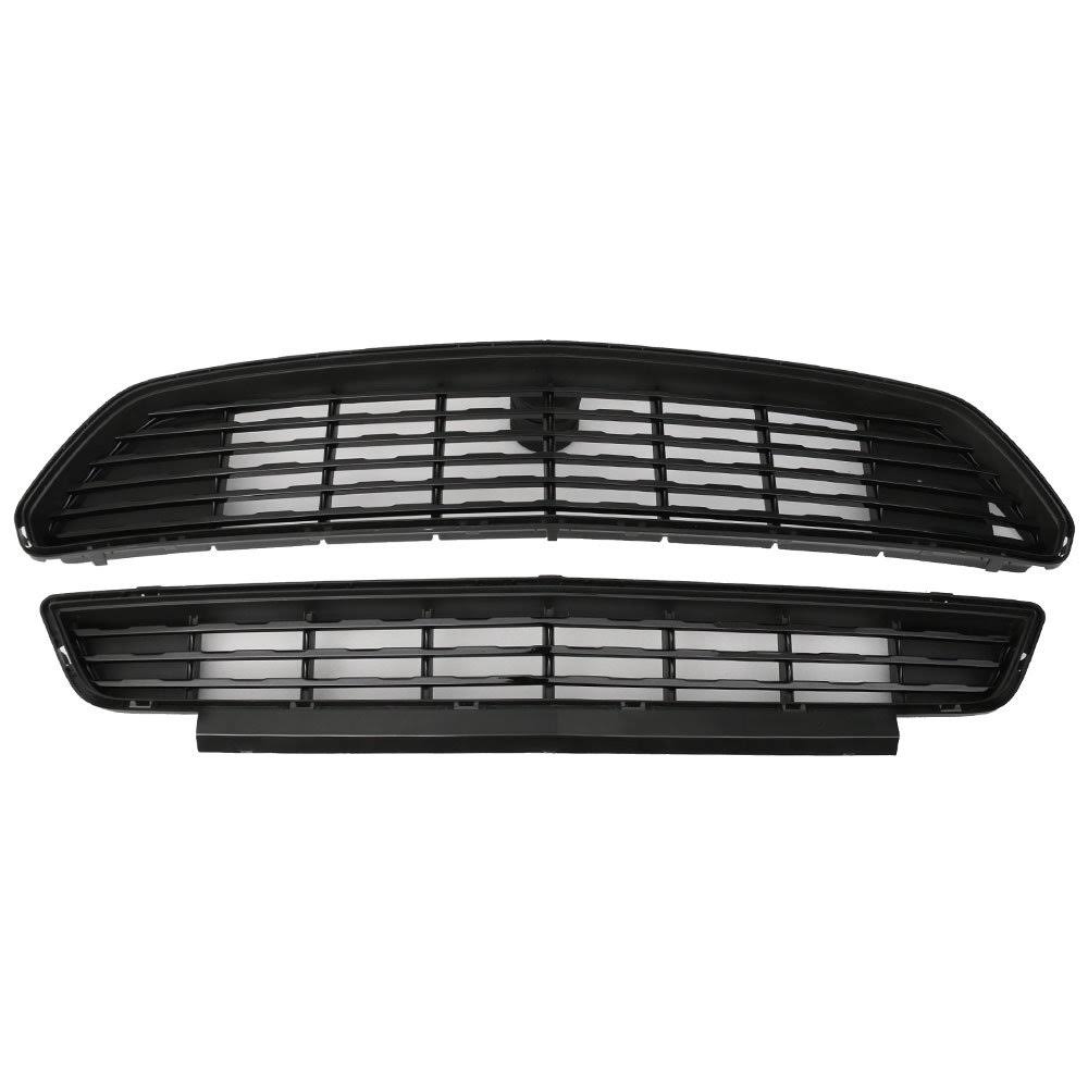 Grille Fits 2015-2017 Ford Mustang CS Style ABS Black Front Bumper G