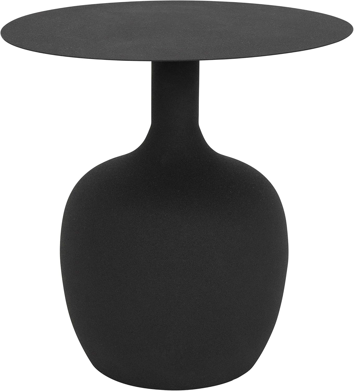 Creative Co-Op Metal Textured, Black, KD Table
