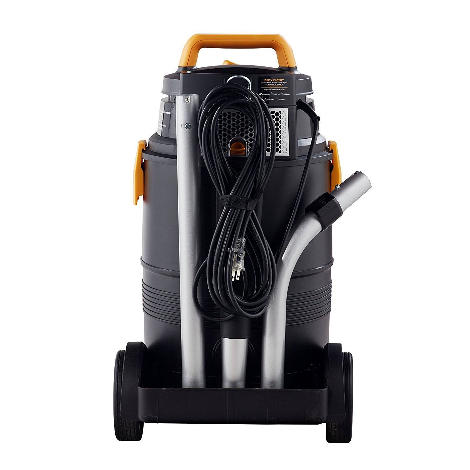 Vacmaster VK811PH Wet/Dry Canister Vacuum - Microfiber/Foam Filter/HEPA
