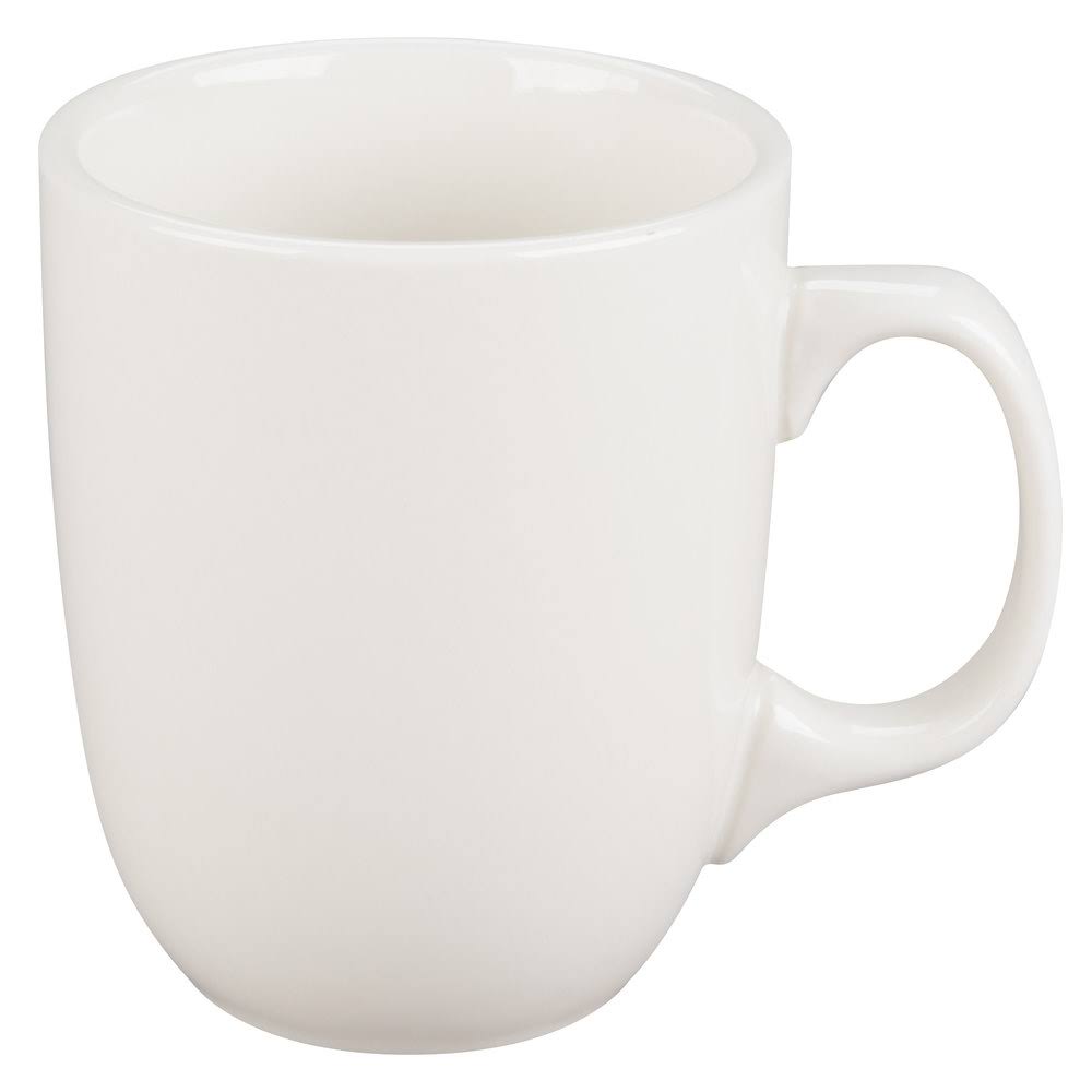 CAC China CTM-15-W American White Camptown Mug 15 oz. - 2 doz