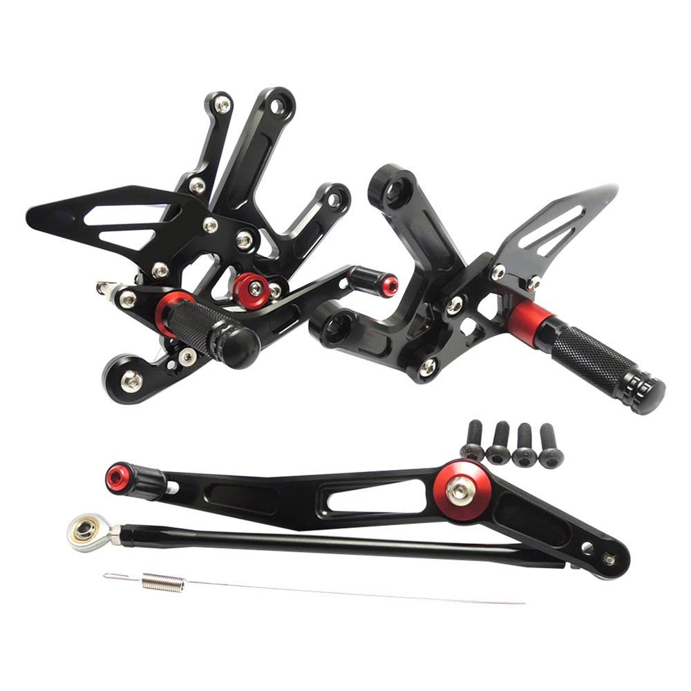 Hotbodies Racing 80801-2500 Yam. YZF-R6 (06-16&) MGP Rear Sets - Black
