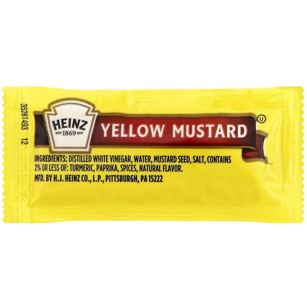 Heinz Mild Mustard Single Serve (1000 ct Casepack)