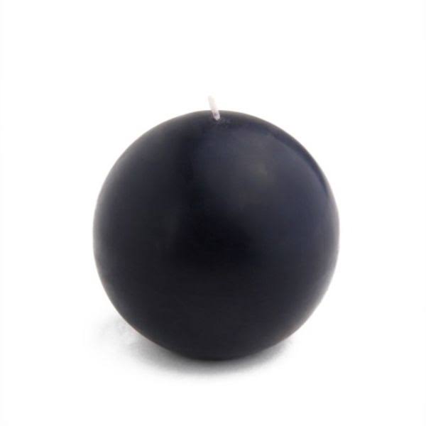 4 inch Black Ball Candles (12Pcs/Case) Bulk- Jeco Wholesale CBZ-035_6